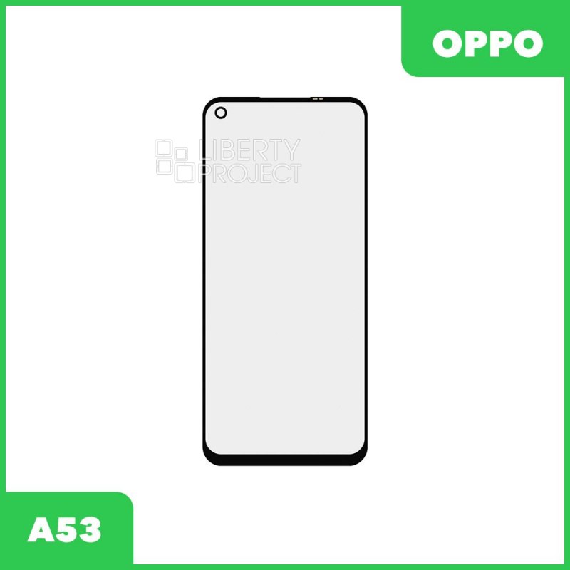 Стекло для переклейки Oppo A53 (черный)