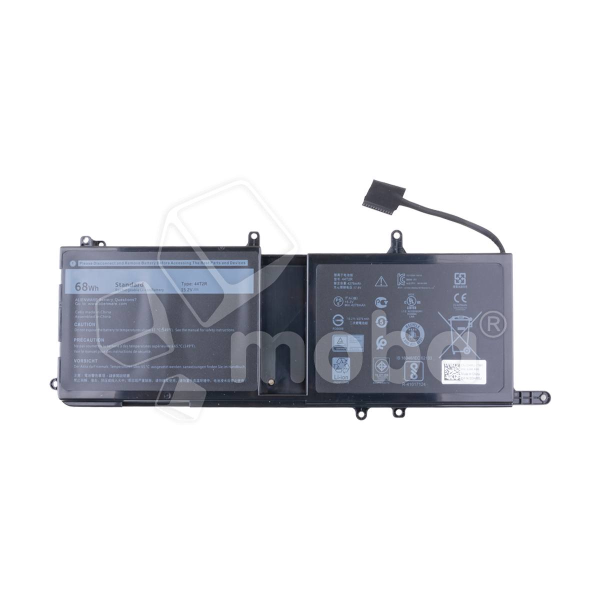 Аккумуляторная батарея для ноутбука Dell Alienware 15 R3, 15 R4 (44T2R) 4250 mAh