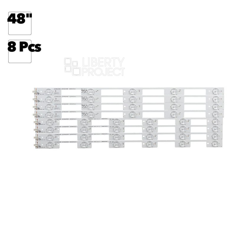 Светодиодная подсветка для телевизоров 48" LED48M2600B 35020492 35020493 (комплект 8 шт)