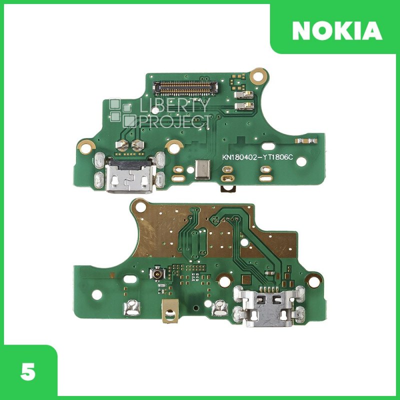 Шлейф/FLC Nokia 5 на системный разъём и микрофон (нижняя плата)