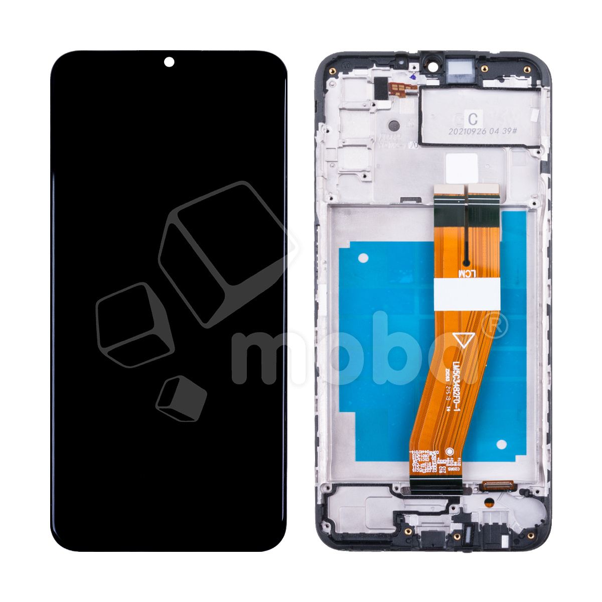 Дисплей для Samsung Galaxy A03s (A037F) модуль c рамкой Черный - OR Ref. (SP) (GH81-21232A)
