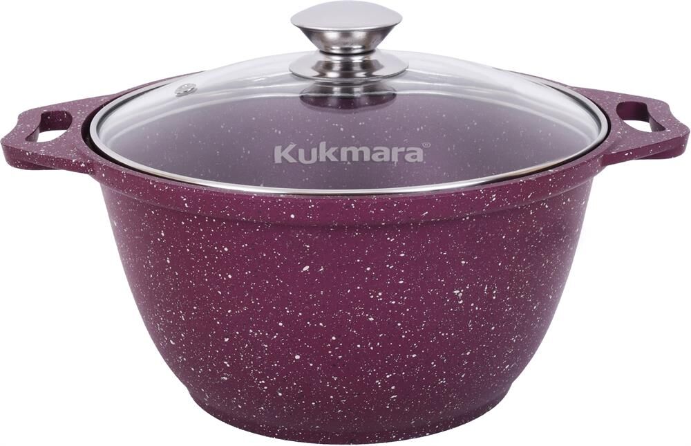 Кастрюля KUKMARA к31tsm а/пр литая 3,0л стекл/кр Trendy style mystery