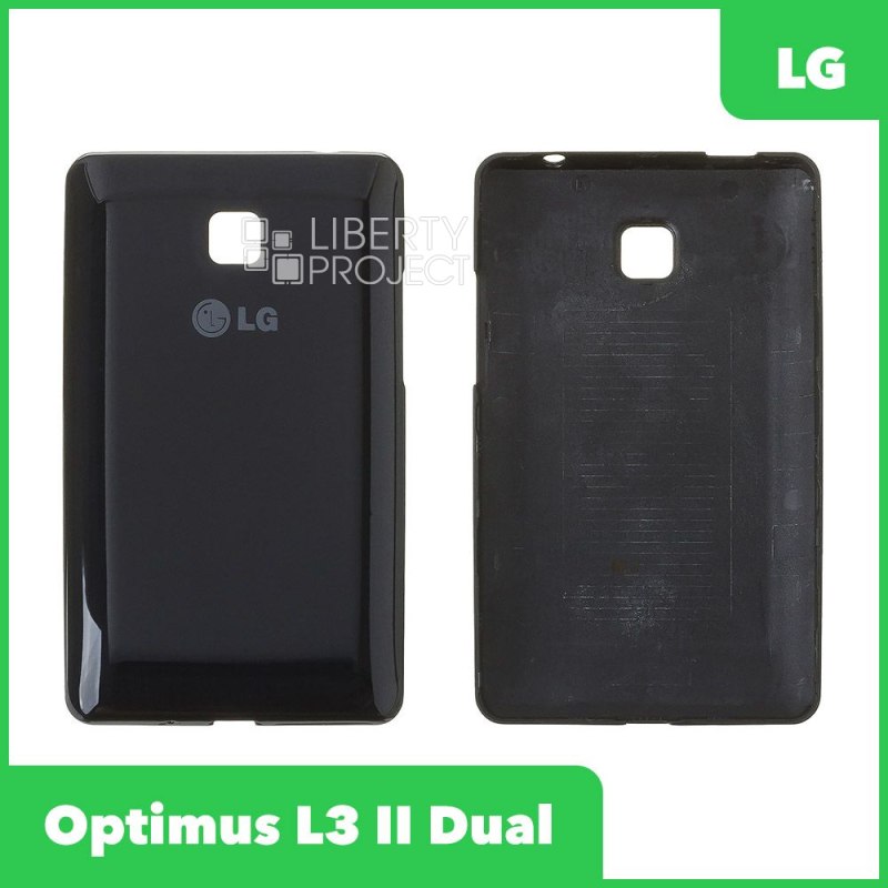 Задняя крышка для LG Optimus L3 II Dual (черный)