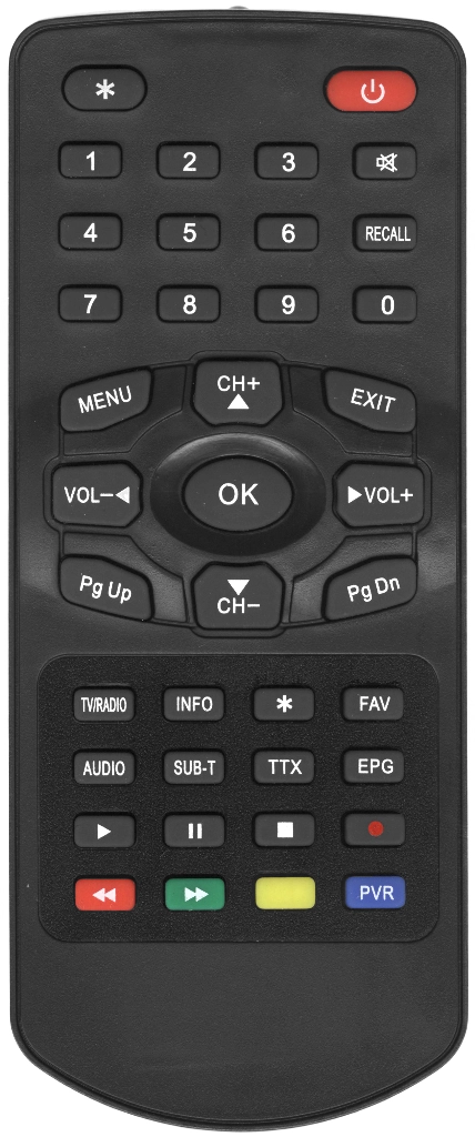 Пульт Huayu T-303SD mini для DVB-T2 ресивера