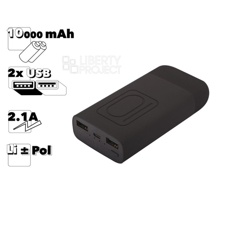 Внешний АКБ REMAX RPP-72 Flinc 10000mAh, 2xUSB, 2.1А, Li-Pol (черный)