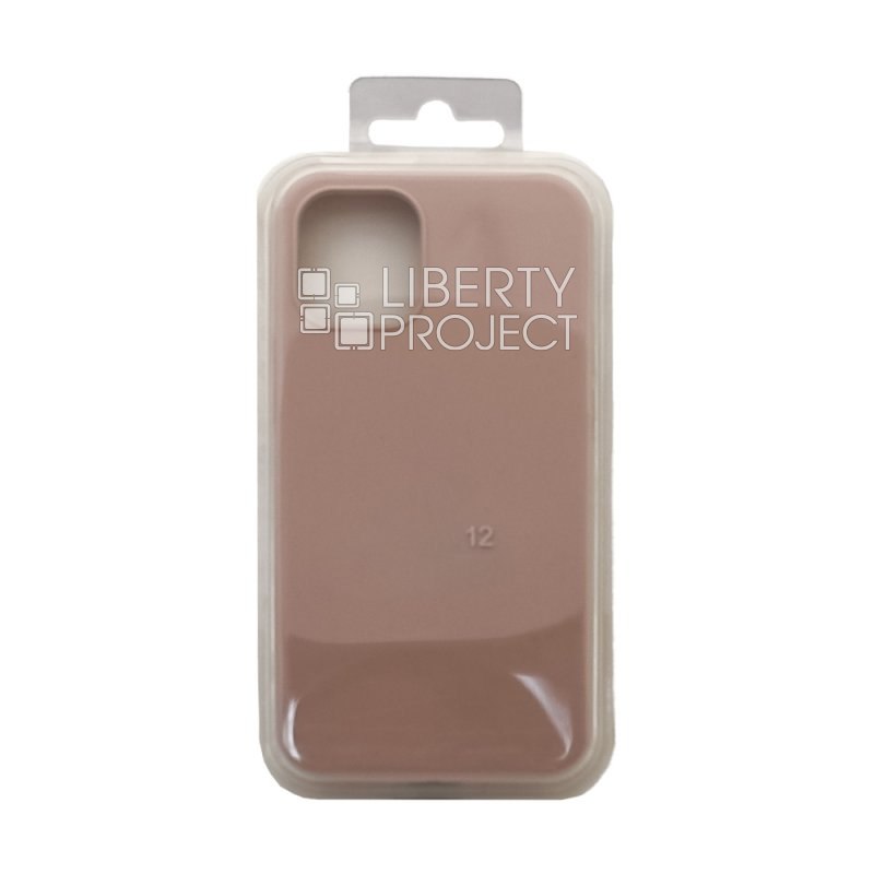 Силиконовый чехол для iPhone 12 Mini "Silicone Case" (пыльно-розовый) 19