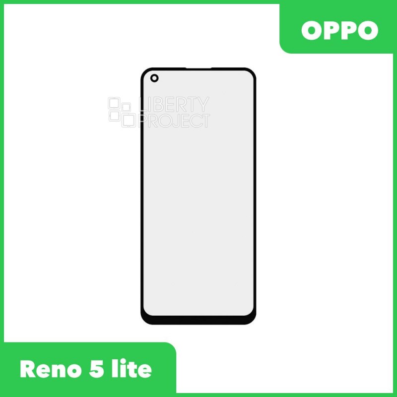 Стекло + OCA плёнка для переклейки Oppo Reno 5 lite (черный)