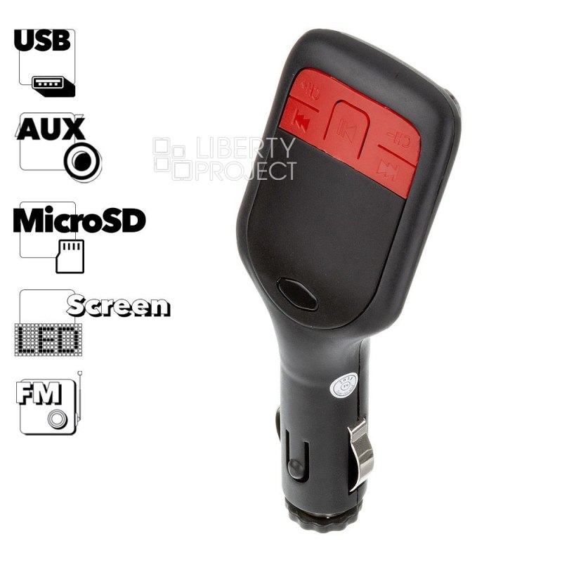 FM модулятор "LP" T709 (Дисплей/пульт/USB/micro SD/AUX)