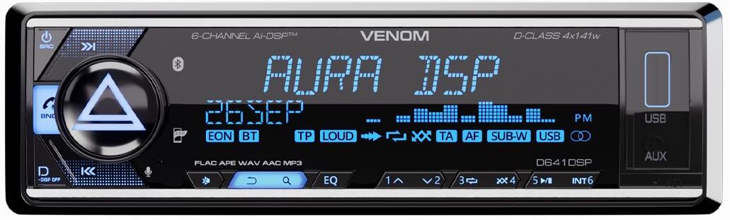 Автомагнитола AURA VENOM-D641DSP DSP-ресивер