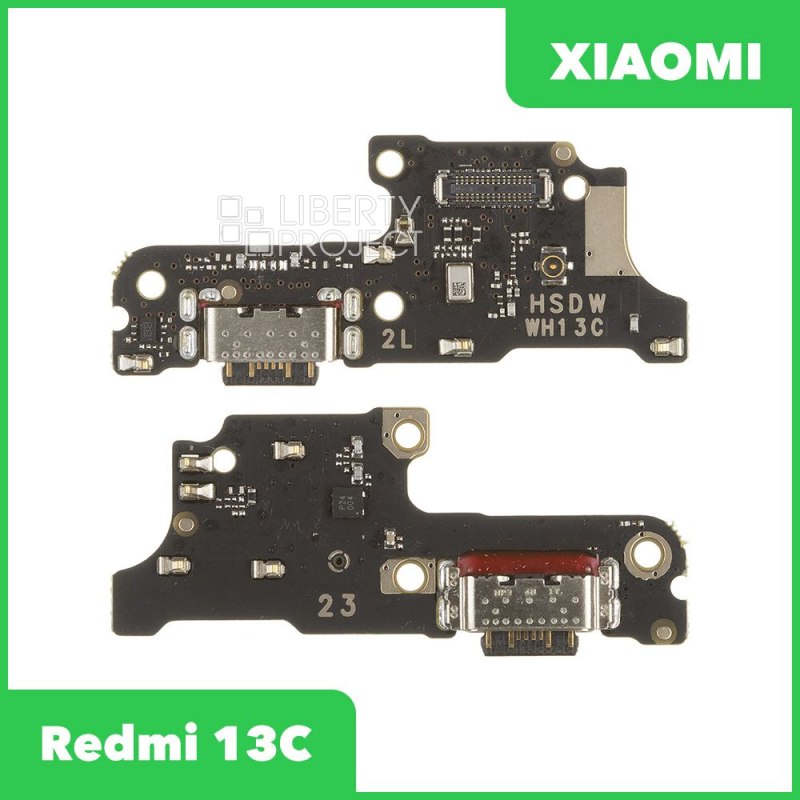 Шлейф/FLC Xiaomi Redmi 13C / POCO C65 на системный разъём/микрофон