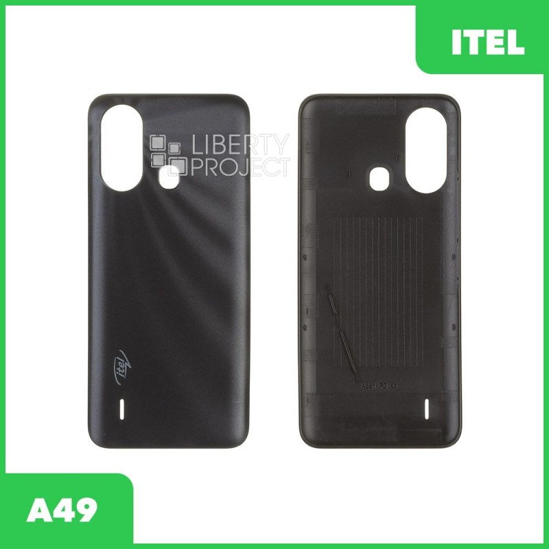 Задняя крышка для Itel A49 (черный)