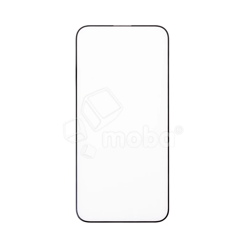 Защитное стекло "Стандарт" для iPhone 15 Pro Черный (Полное покрытие)