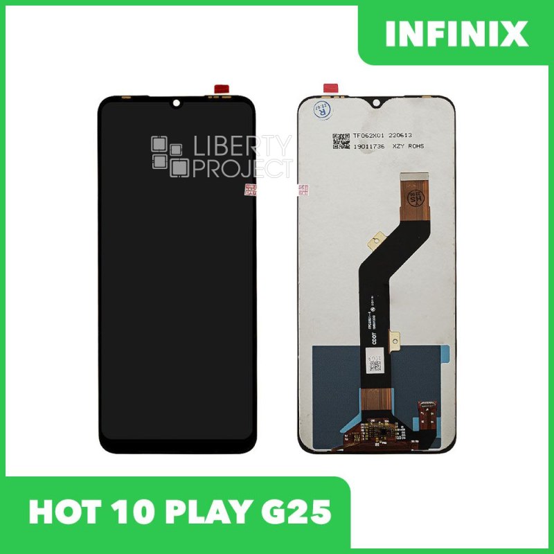 LCD дисплей для Infinix Hot 10 Play/11 Play (X688C/X688B) с тачскрином (черный) Premium