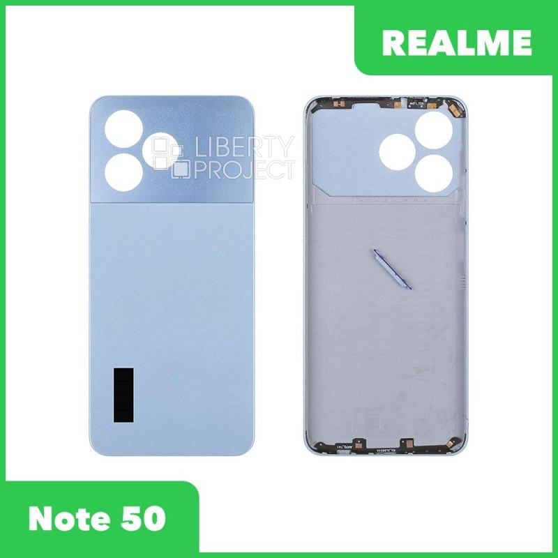 Задняя крышка для Realme Note 50 (RMX3834) (голубой)