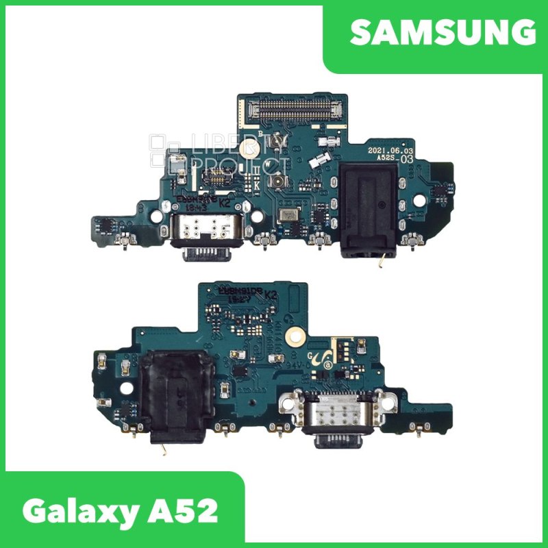 Шлейф/FLC Samsung Galaxy A52 SM-A525 на системный разъём/разъём гарнитуры/микрофон (оригинал)