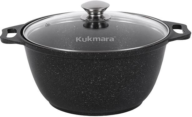 Кастрюля KUKMARA КМТ22а 2,0л. Темный мрамор