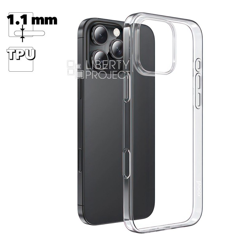 Чехол HOCO Light для Apple iPhone 16 Pro Max, TPU (прозрачный)