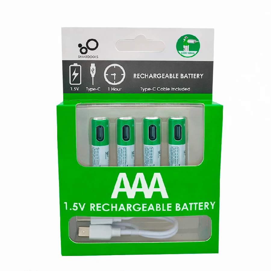 Батарейки перезаряжаемые AAA Type-C 750mWh