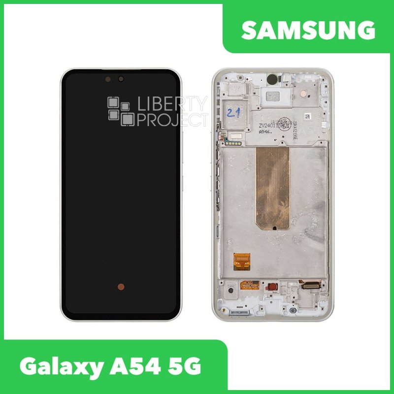 LCD дисплей для Samsung Galaxy A54 5G SM-A546E GH82-31231A/31232A в рамке (белый) 100% OR SP