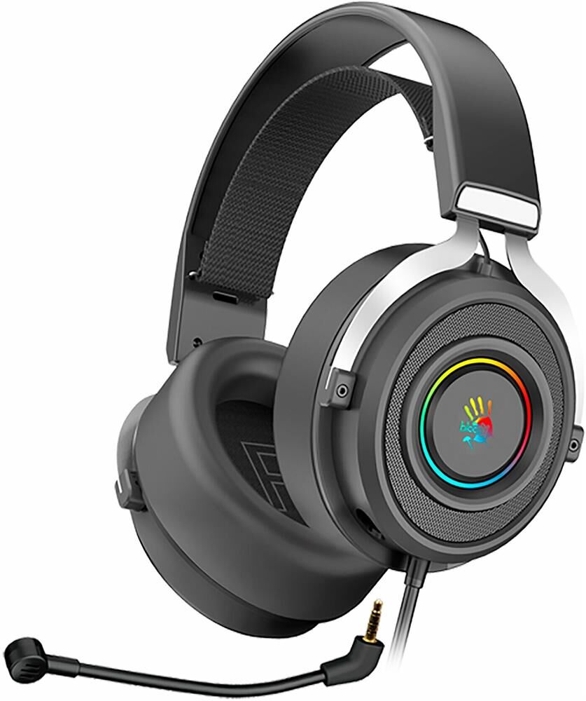 A4TECH Bloody G535P черный/серебристый 2м мониторные оголовье (G535P 4PIN+USB/BLACK+SILVER)