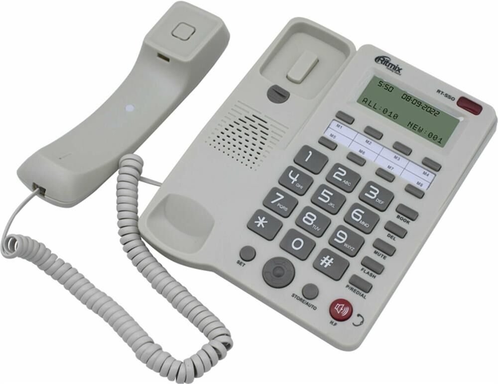 Телефон проводной RITMIX RT-550 White