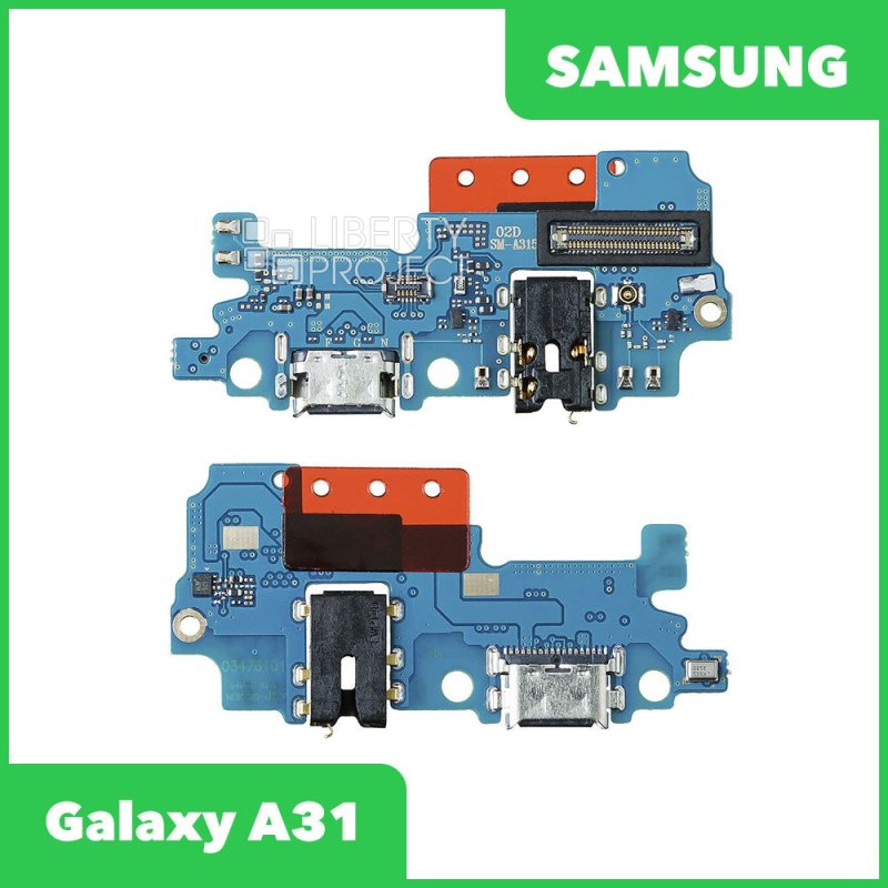 Шлейф/FLC Samsung Galaxy A31 SM-A315 на системный разъём/разъём гарнитуры/микрофон