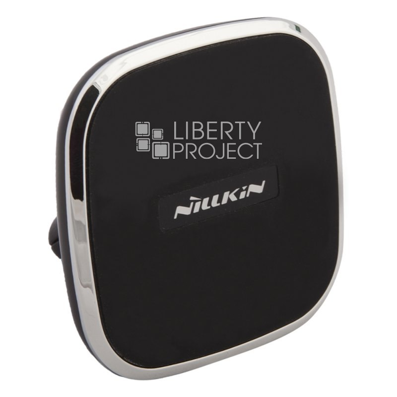Держатель в авто с БЗУ "Nilkin" Magnetic Wireless Charger с Qi в воздуховод (черный)