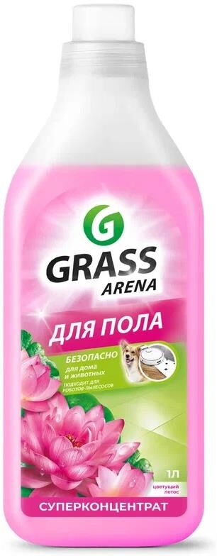 Моющее средство GRASS 125185 Arena для пола с полирующим эффектом Цветущий лотос (канистра 1л)