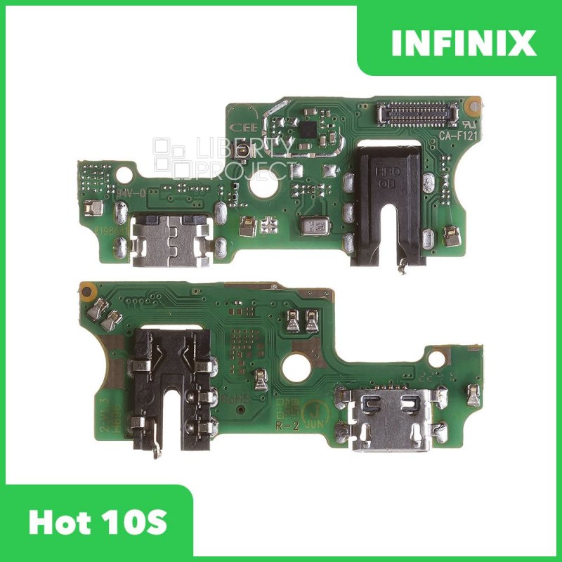 Шлейф/FLC Infinix Hot 10S на системный разъём/разъём гарнитуры/микрофон