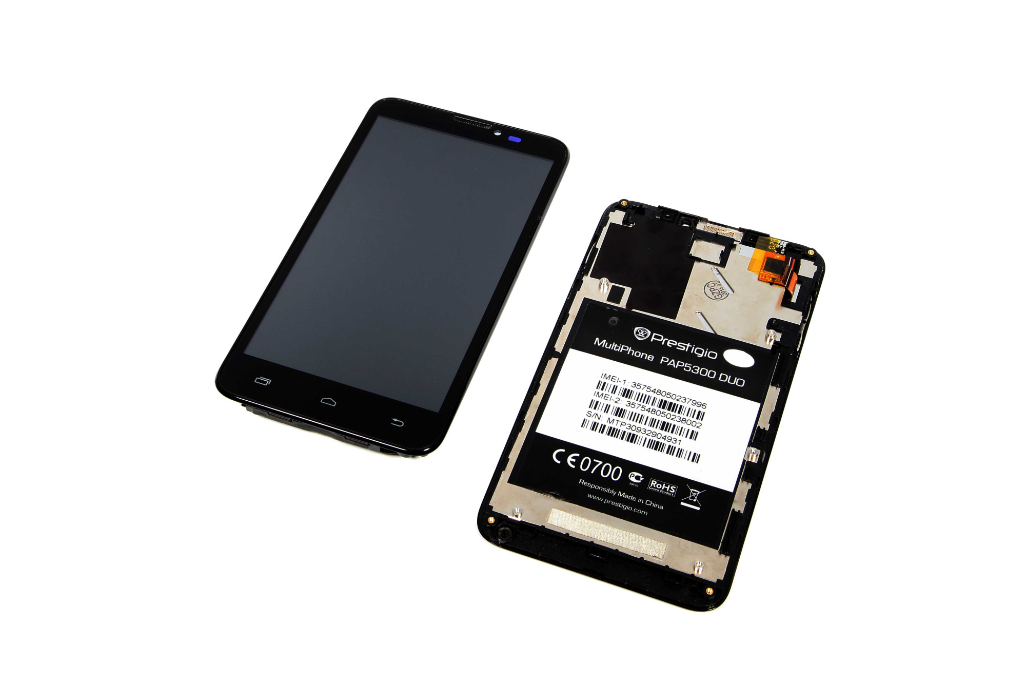 Дисплей для Prestigio MultiPhone 5300 DUO ORIG черный