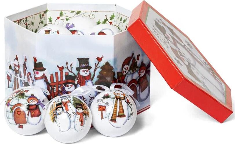 WINTER GLADE Набор ёлочных шаров папье-маше, 14 шт. 7514G020