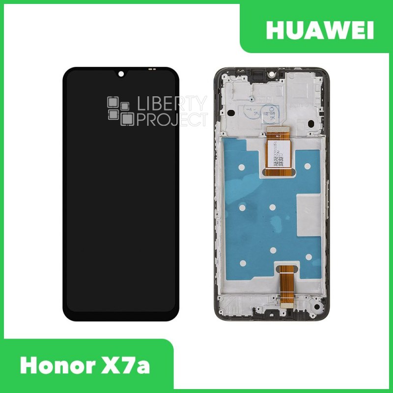 LCD дисплей для Huawei Honor X7a/X7a Plus (RKY-LX1) с тачскрином в рамке (черный) OR LCD
