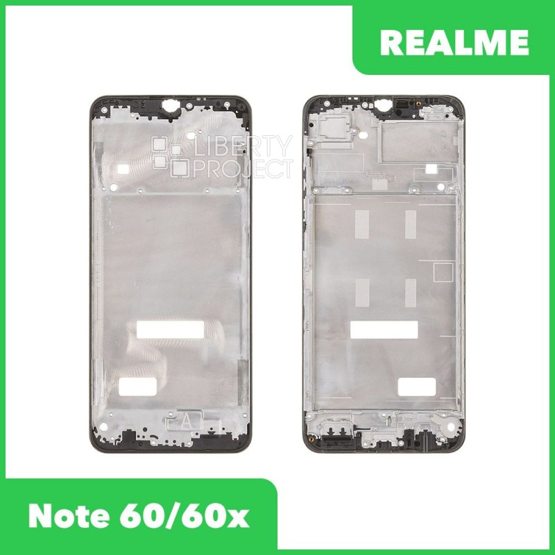Рамка дисплея для Realme Note 60/60x (RMX3933/RMX3938) (черный)