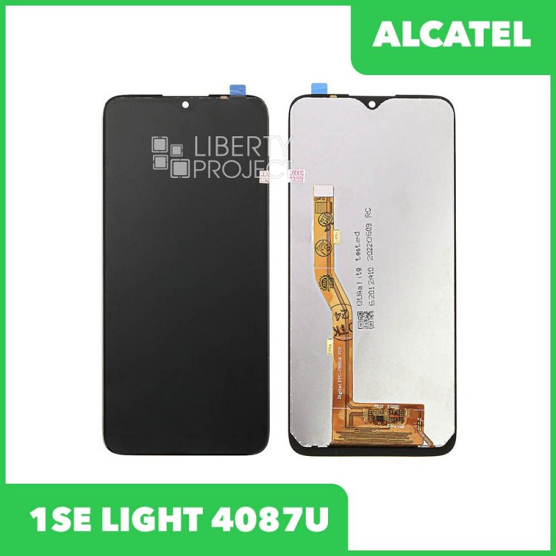 LCD дисплей для Alcatel 1SE light 4087U в сборе с тачскрином (черный) Premium Quality