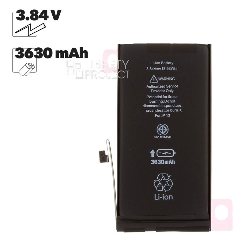 Аккумулятор (АКБ) для iPhone 13 Li 3630 mAh повышенная емкость Ultra Capacity