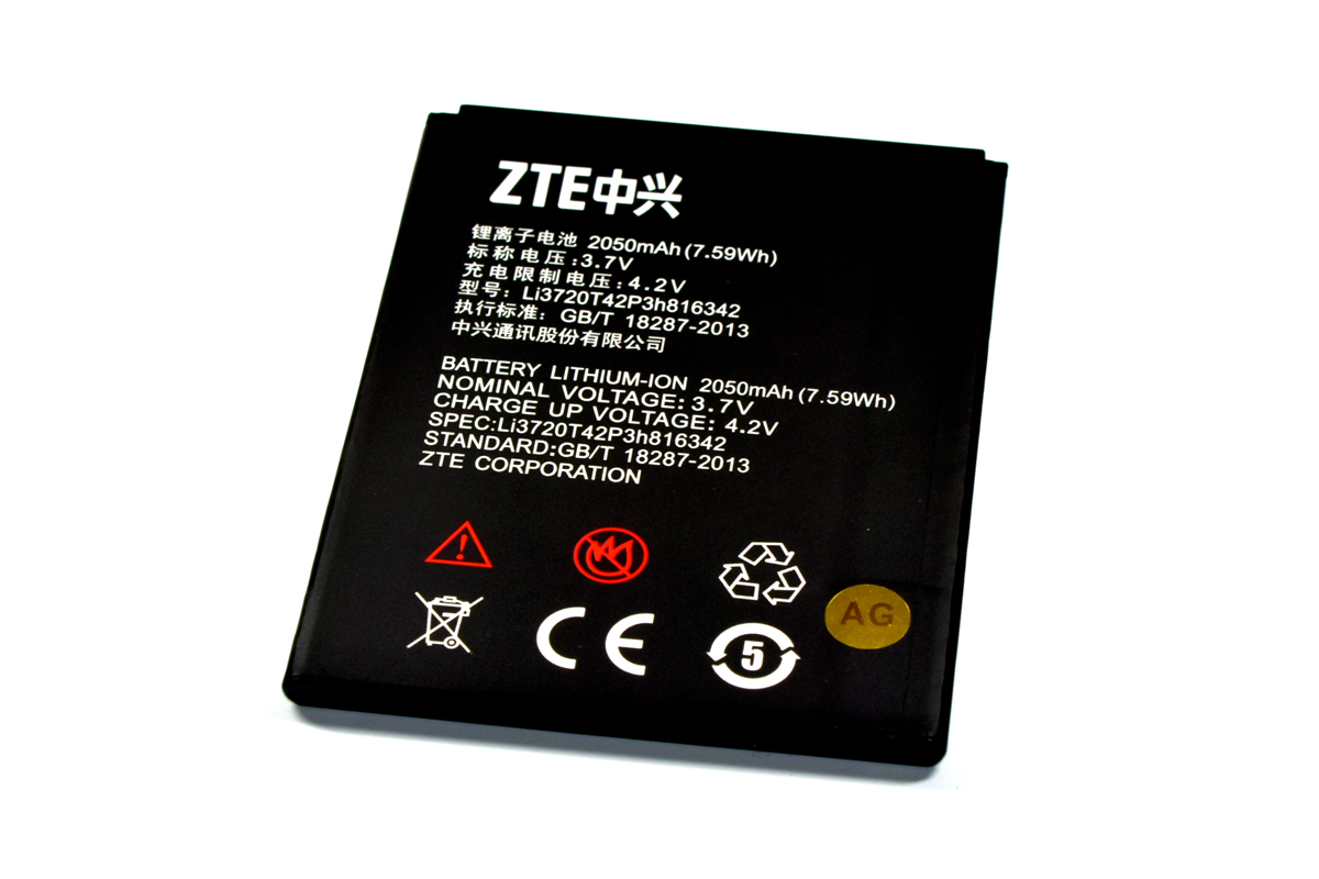 Аккумулятор для ZTE Li3720T42P3h816342/U968/N968/Q701C/Q503U 2050 мАч батарея