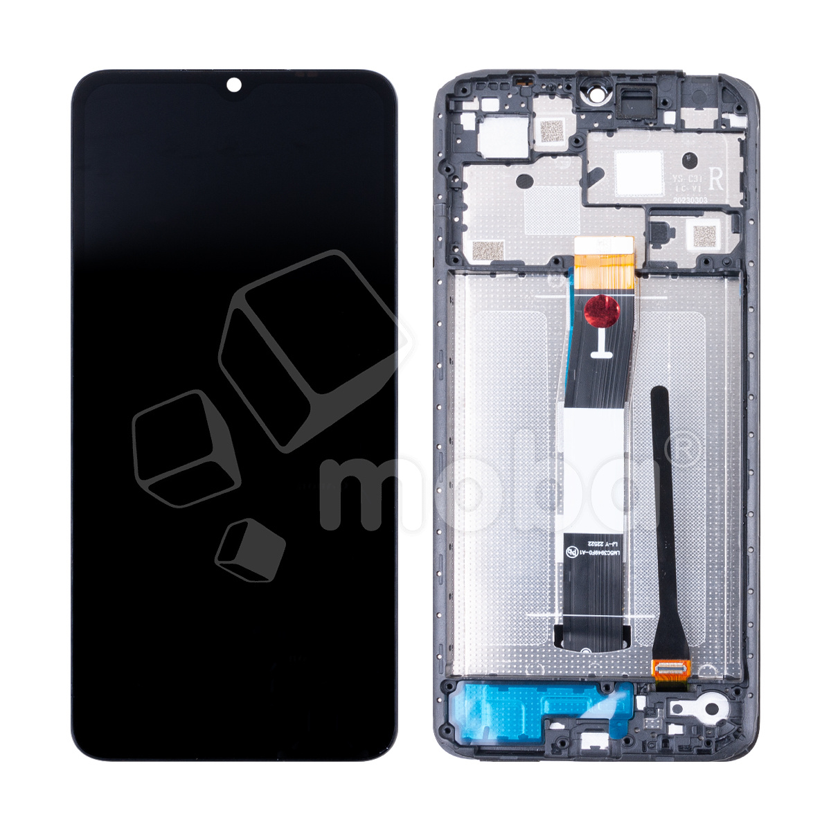 Дисплей для Xiaomi Redmi 12C (22120RN86G) модуль с рамкой Черный - OR (HD+, 300 Кд/м2, 60 Гц)