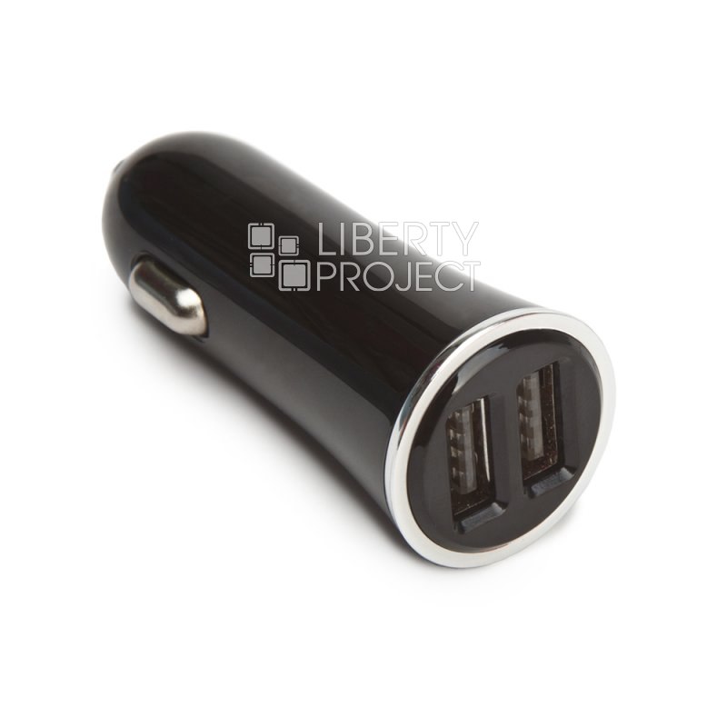АЗУ "LDNIO" 2 USB 3,4А + кабель Apple Lightning 8-pin DL-C28 (черное/коробка)