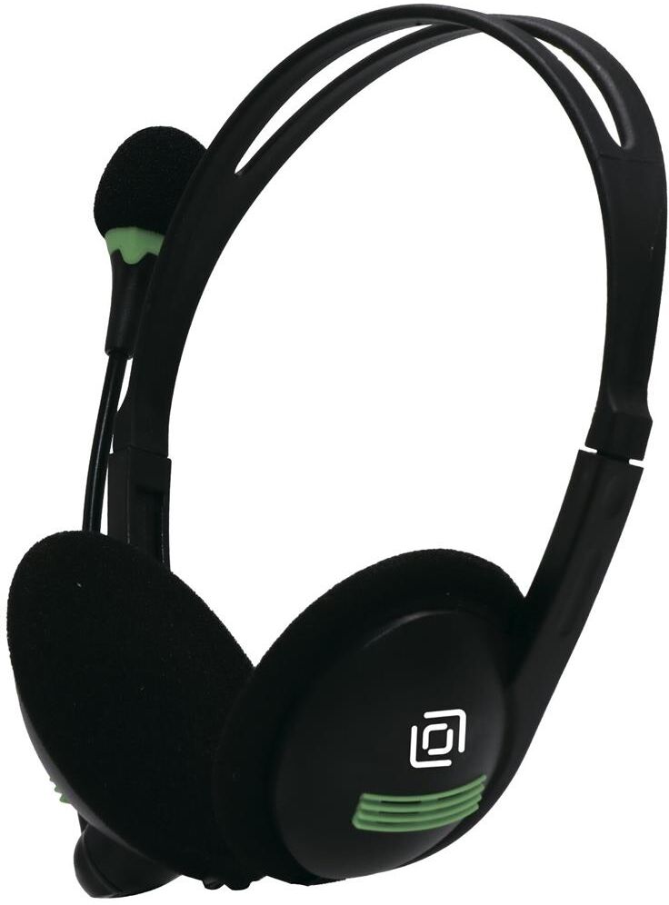 OKLICK Наушники с микрофоном Оклик HS-M100 черный 1.8м накладные оголовье (1532004)