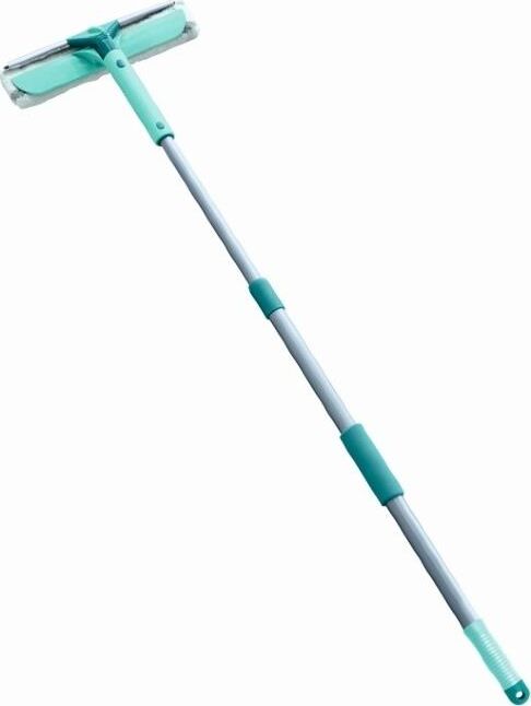 Швабра LEIFHEIT 55238 Basic Wet & Dry щетка с губкой и тел.ручкой 75-135см