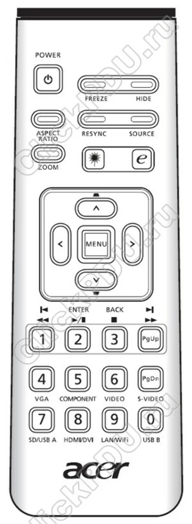 Пульт Acer P1101C оригинальный