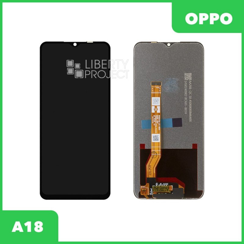 LCD дисплей для Oppo A18/A38 (CPH2591/CPH2579) с тачскрином (черный)