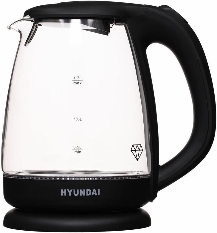 Чайник электрический HYUNDAI HYK-G1001 (1.7л. стекло)
