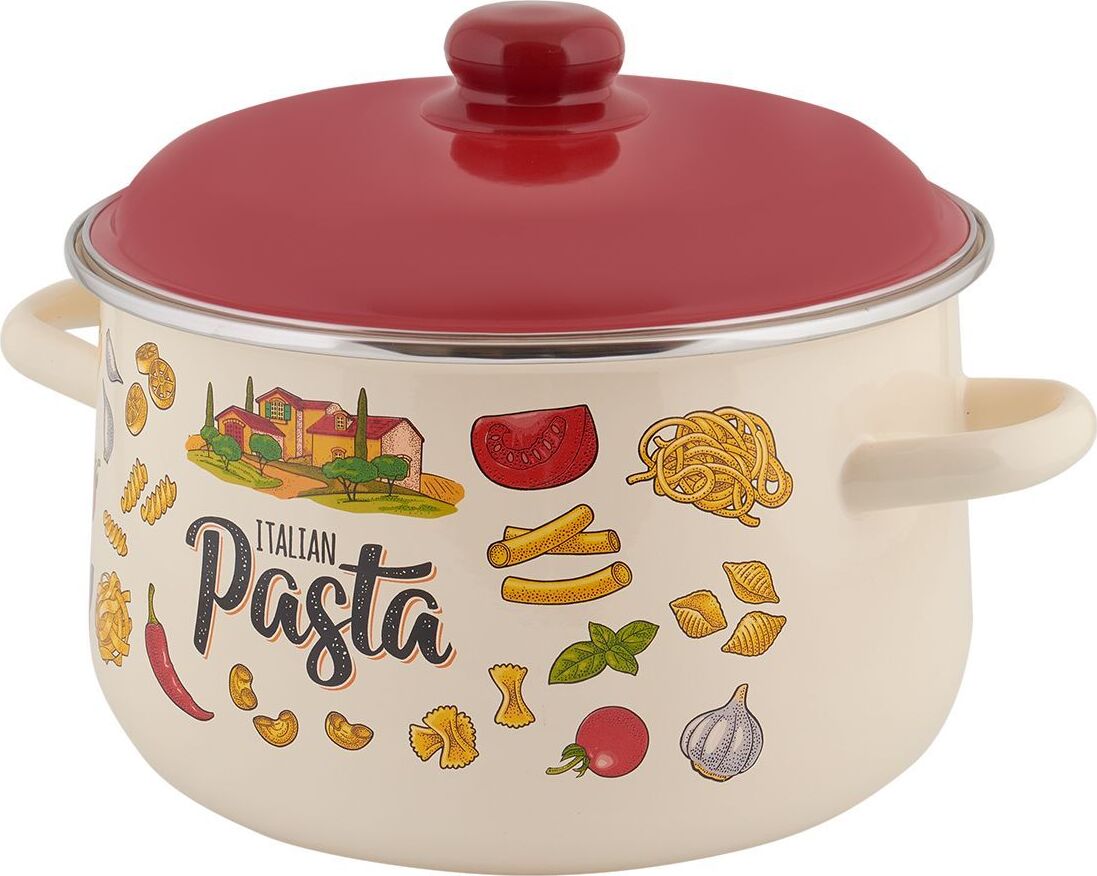 Кастрюля APPETITE 1с46я Pasta ITALIAN эмал конич 4,0л