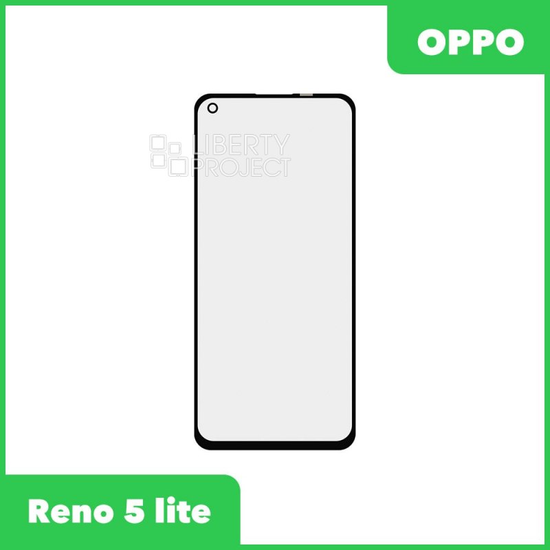 Стекло для переклейки Oppo Reno 5 lite (черный)