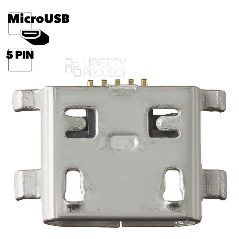 Системный разъем (зарядки) Micro USB 5 pin универсальный