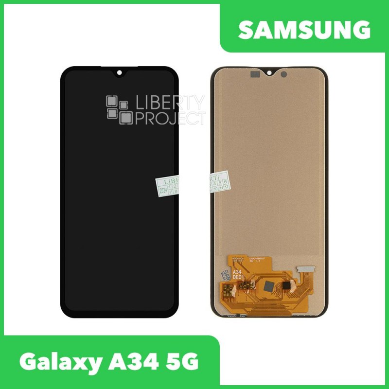 LCD дисплей для Samsung Galaxy A34 5G SM-A346 с тачскрином Incell (черный)
