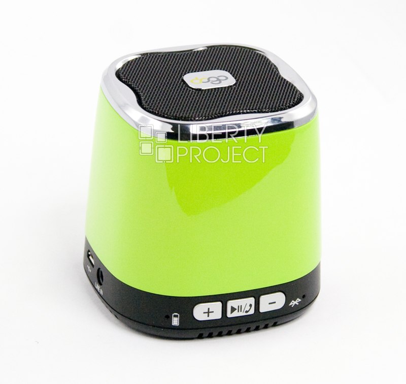 Колонка беспроводная Bluetooth "DOGO" DG620 зеленая (3.5+USB+microSD) (коробка)