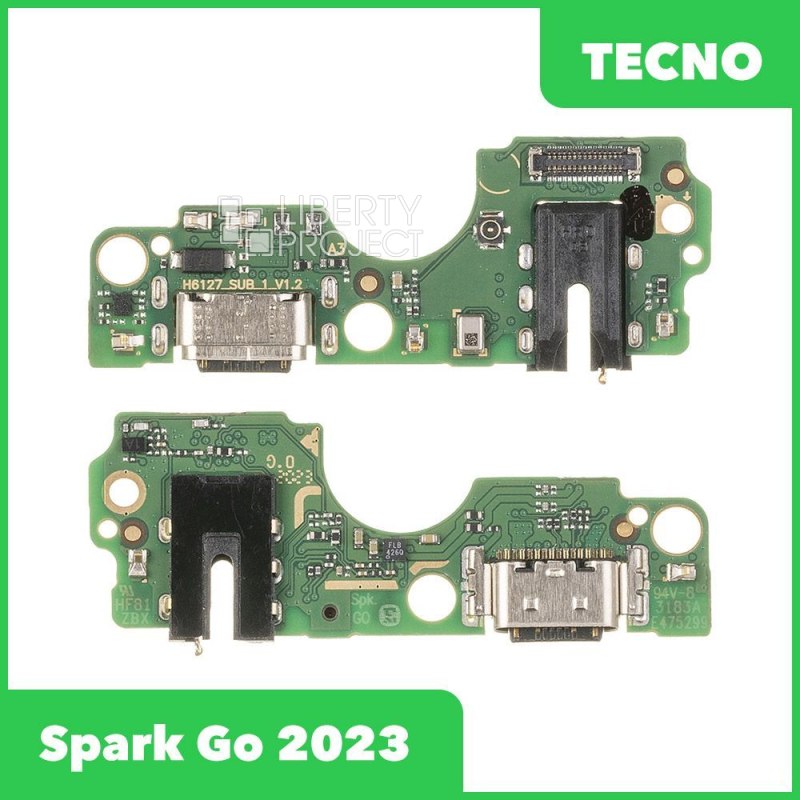 Шлейф/FLC Tecno Spark Go 2023 (BF7) на системный разъём/микрофон, ориг
