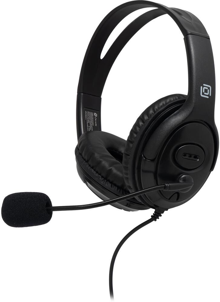 OKLICK Наушники с микрофоном Оклик HS-M400 черный 1.8м накладные оголовье (1532019)